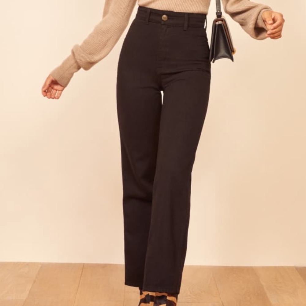 REFORMATION MARINE JEAN IN BLACK 24